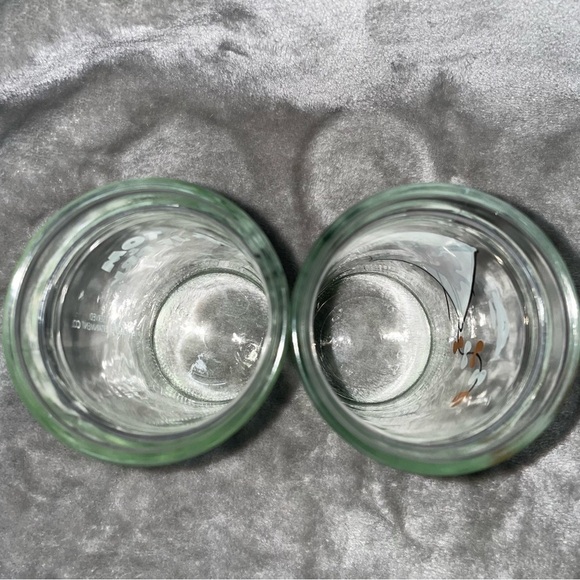 Vintage 90's Tom & Jerry Welch's Glass Jelly Jar Set of 2 Cups Surf & Kite Theme - Picture 4 of 8
